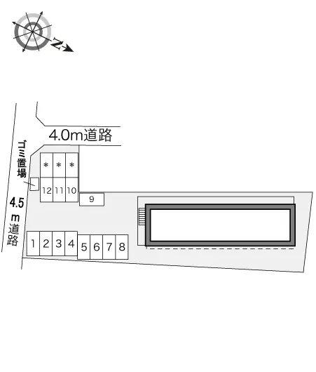 ★手数料０円★三郷市彦糸１丁目 月極駐車場